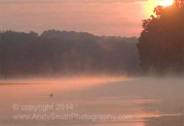 Sunrise on the Schuylkill River at Valley Forge
